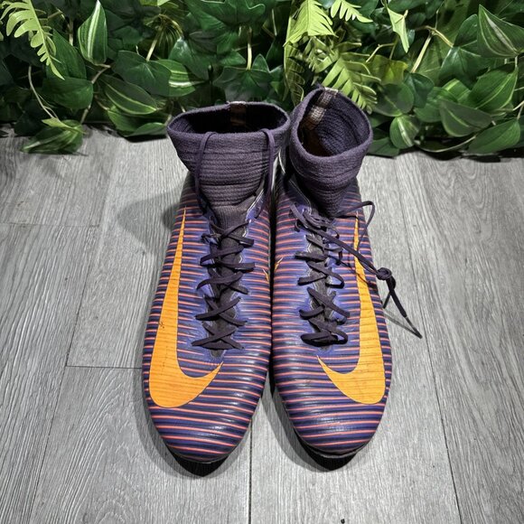 Nike Mercurial Veloce III DF FG Men's Size 11.5 Purple Soccer Cleats 831961-585 - Picture 2 of 10